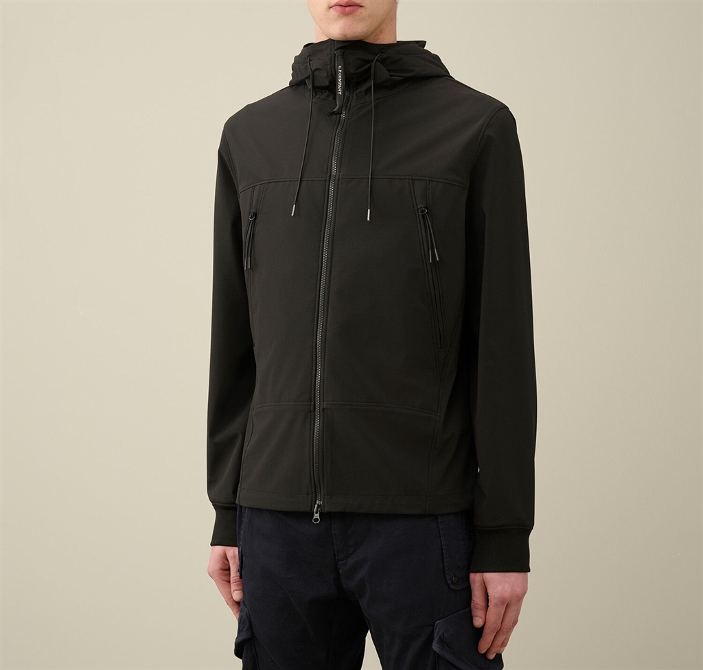 C.P. SHELL-R GOGGLE JACKET BLACK C.P. COMPANY - Jackets